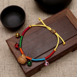 Wholesale 200 Pieces Of Pullable Color Bell Peach Blue Bracelet