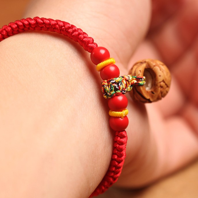 Cinnabar Ball Peach Basket Red String 50pcs Wholesale Cinnabar Ball Peach Basket Red String 50pcs Wholesale