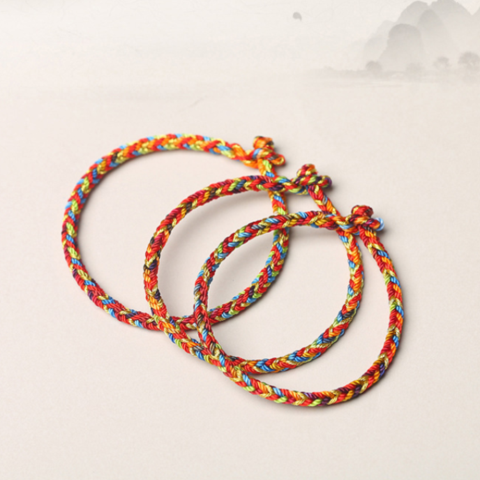 Wholesale Of 100pcs Hand Woven Colorful Ropes Wholesale Of 100pcs Hand Woven Colorful Ropes