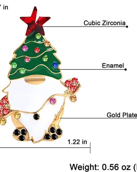 Two pairs Christmas Beaded Earrings Gold Plated Christmas Tree Santa Snowman Holiday Gift