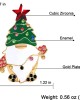 Two pairs Christmas Beaded Earrings Gold Plated Christmas Tree Santa Snowman Holiday Gift