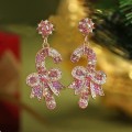 Two pairs Snowman Candy Rhinestone Drop Dangle Earrings Handmade Christmas Gifts Two pairs Snowman Candy Rhinestone Drop Dangle Earrings Handmade Christmas Gifts