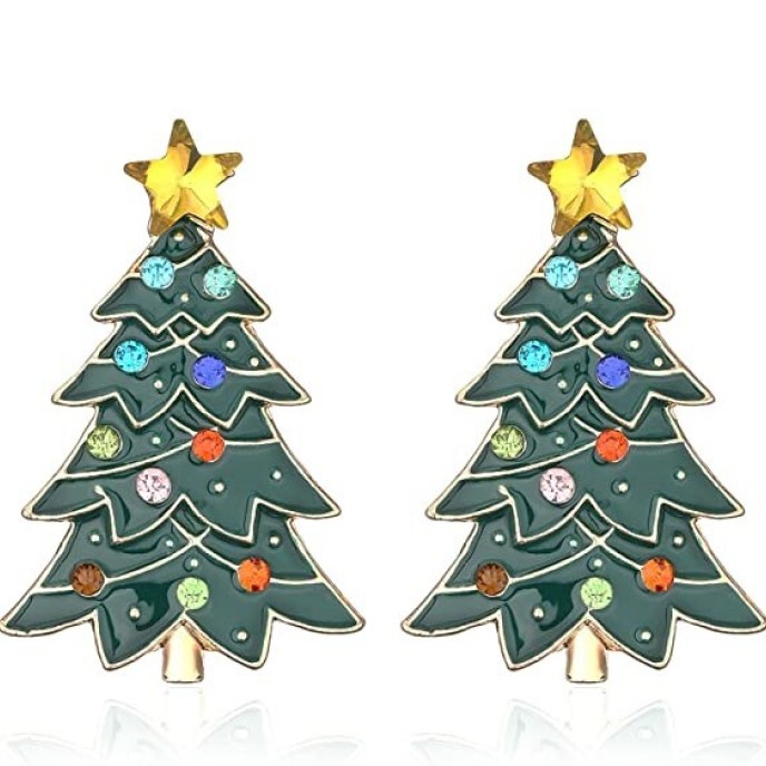 Two pairs Snowman Candy Rhinestone Drop Dangle Earrings Handmade Christmas Gifts Two pairs Snowman Candy Rhinestone Drop Dangle Earrings Handmade Christmas Gifts