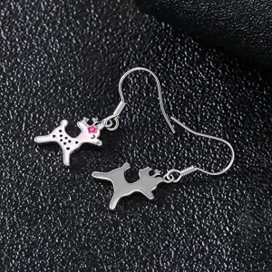 3 pairs Reindeer Dangle Drop Earrings