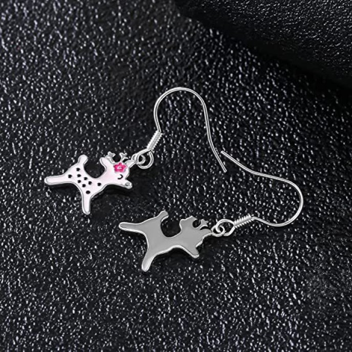 3 pairs Reindeer Dangle Drop Earrings 3 pairs Reindeer Dangle Drop Earrings