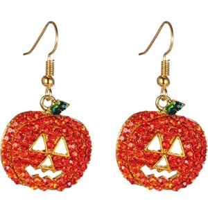 2 pairs Halloween Pumpkin Earrings