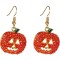 2 pairs Halloween Pumpkin Earrings