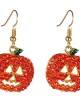 2 pairs Halloween Pumpkin Earrings