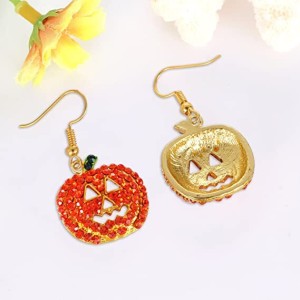 2 pairs Halloween Pumpkin Earrings