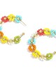 3 pairs Bohemian Fashion Beaded Handmade Hoop Earring for Women Vacation Party Gifts