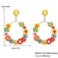 3 pairs Beaded Earrings Handmade Bohemian Tassel Dangle Earrings 3 pairs Beaded Earrings Handmade Bohemian Tassel Dangle Earrings