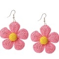 3 Pair Handmade Braid Straw Wicker Summer Beach Raffia Earring 3 Pair Handmade Braid Straw Wicker Summer Beach Raffia Earring