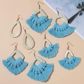 8 Pairs Rattan Earrings Lightweight Bohemian Handmade Statement Tassel Earrings 8 Pairs Rattan Earrings Lightweight Bohemian Handmade Statement Tassel Earrings