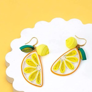 Cute Handmade Fruit Dangle Earrings for Women Girls Sale with 10 Pairs