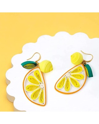 Cute Handmade Fruit Dangle Earrings for Women Girls Sale with 10 Pairs