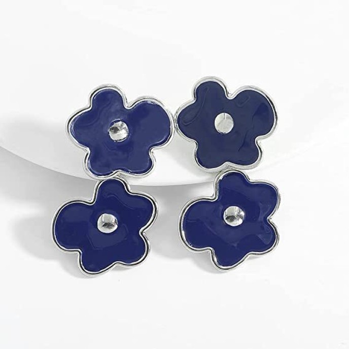Wholesale with 5 Pairs Colorful Flower Gold Plated Dangle Earrings Wholesale with 5 Pairs Colorful Flower Gold Plated Dangle Earrings