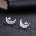 Smile Cloud Moon Star Stud Earrings Stainless Steel Earrings 20 Pairs Wholesale Smile Cloud Moon Star Stud Earrings Stainless Steel Earrings 20 Pairs Wholesale