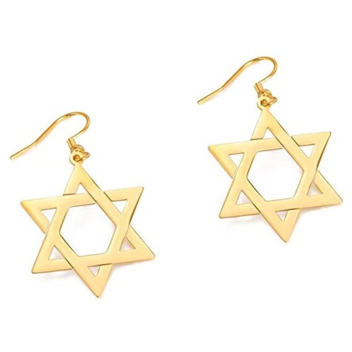 4 Pairs Star Earrings Stainless Steel Dangle Drop Earrings 4 Pairs Star Earrings Stainless Steel Dangle Drop Earrings