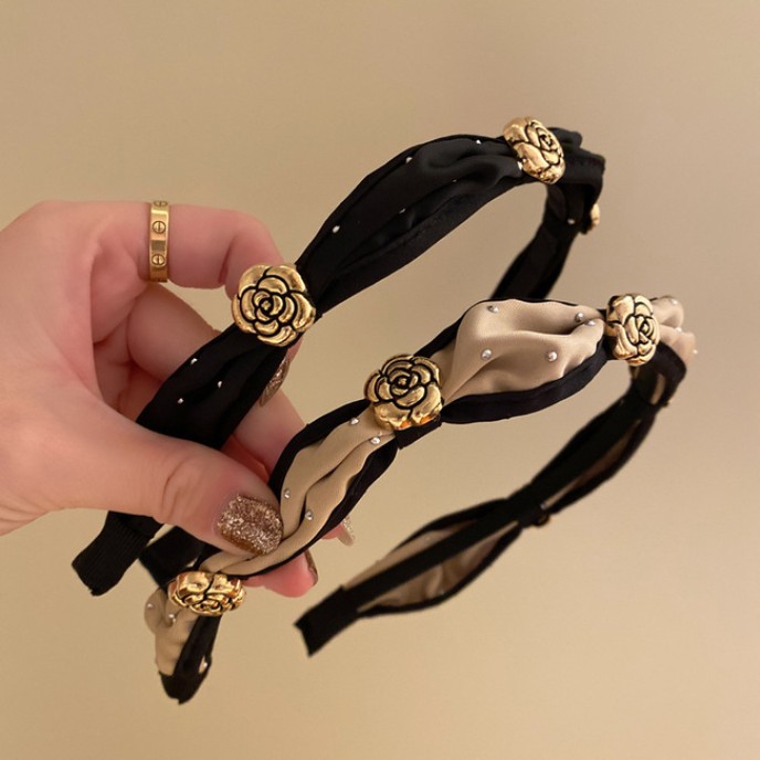 20 Pack Wholesale High End Temperament Camellia Winter Retro Headbands 20 Pack Wholesale High End Temperament Camellia Winter Retro Headbands