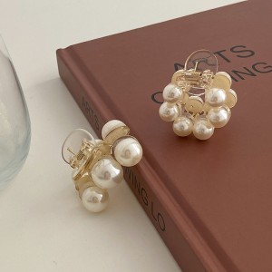 Elegant Temperament Pearl Hair Clip Exquisite Grab Clip 100 Packs Wholesale