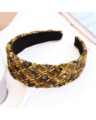 Sale with 200Pcs Vintage Wide Side Knitted Hair Hoop