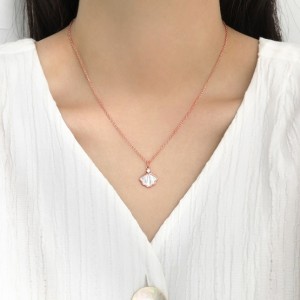 4 PCS Shellfish Shell Silver Necklace