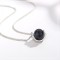 2 pcs Obsidian Saturn Pendant Necklace