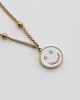 2 pcs Fashion simple Smiley Face Pendant Necklace