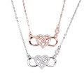 4 PCS 925 Sterling Silver Heart Pendant Neckalces 4 PCS 925 Sterling Silver Heart Pendant Neckalces