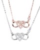 4 PCS 925 Sterling Silver Heart Pendant Neckalces