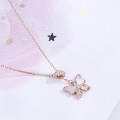 4 PCS Adjustable Chain Butterfly Charm Pendant Necklace 4 PCS Adjustable Chain Butterfly Charm Pendant Necklace