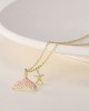 4 PCS Colorful Fish Tail Starfish Necklace