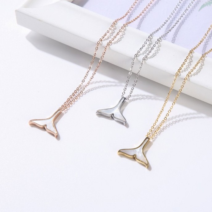 6 PCS Elegant Shell Fishtail Necklace 6 PCS Elegant Shell Fishtail Necklace