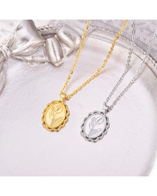 6PCS Rose Flower Pendant Necklace For Women