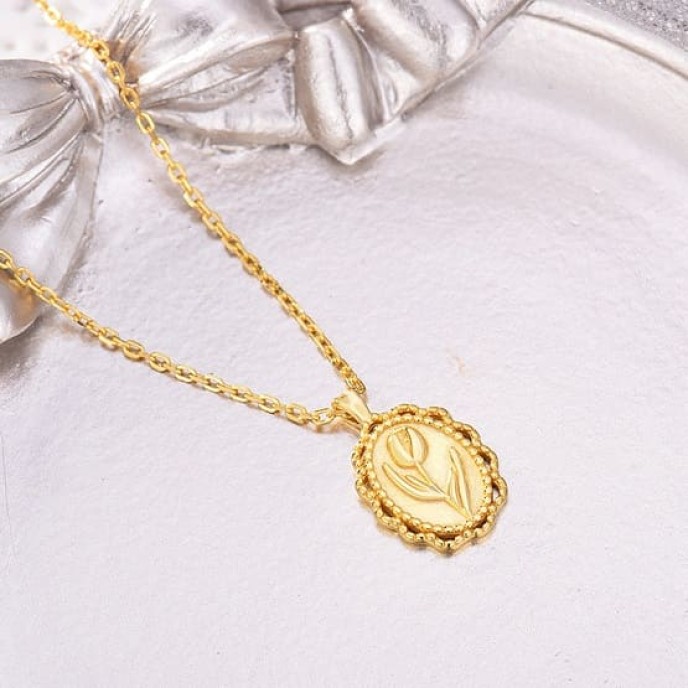 6PCS Rose Flower Pendant Necklace For Women 6PCS Rose Flower Pendant Necklace For Women