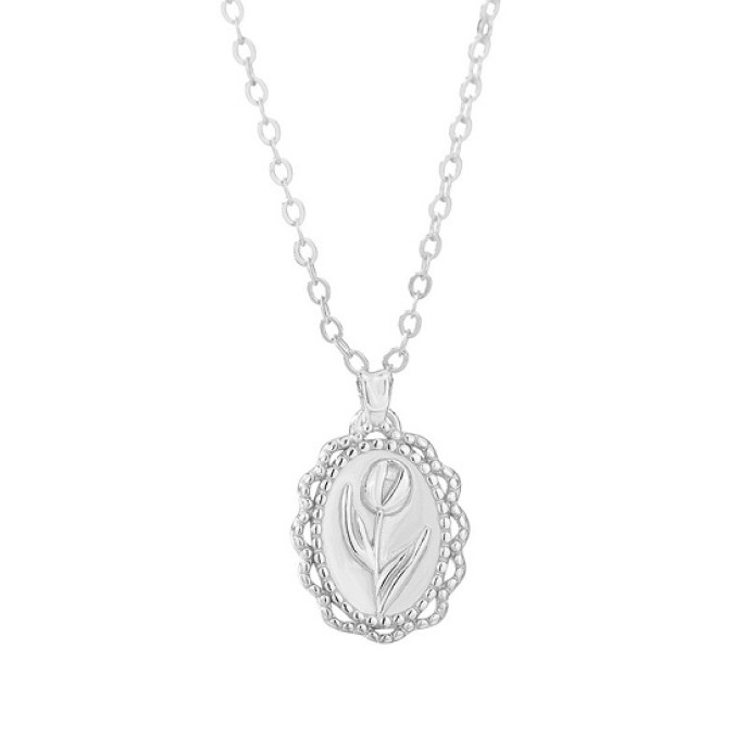 6PCS Rose Flower Pendant Necklace For Women 6PCS Rose Flower Pendant Necklace For Women