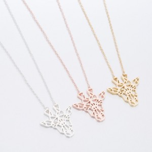 6 PCS Giraffe Charm Necklace