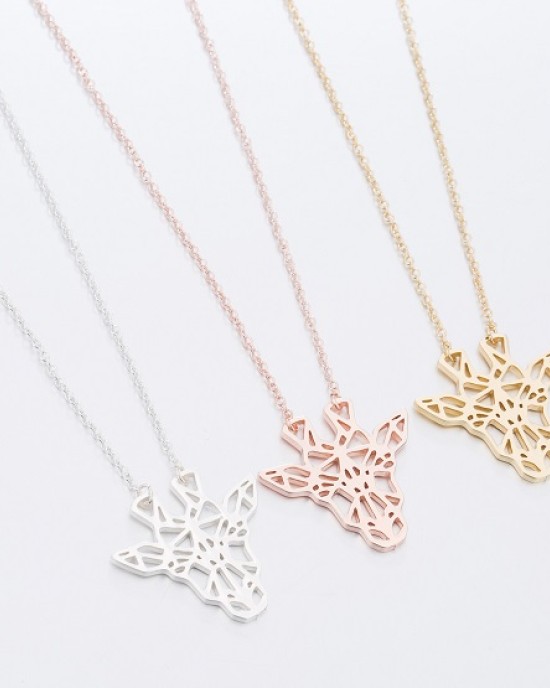 6 PCS Giraffe Charm Necklace