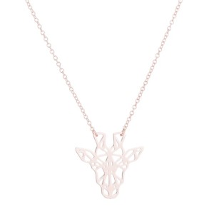 6 PCS Giraffe Charm Necklace