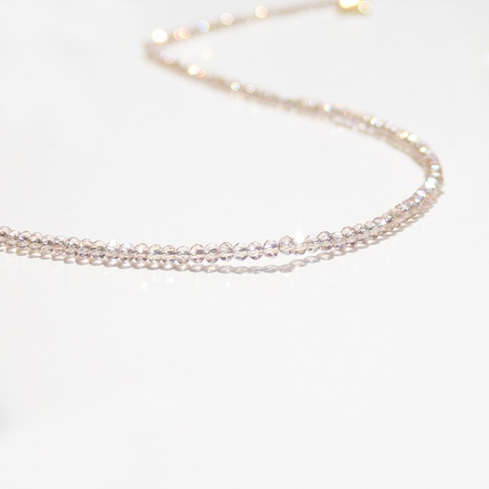 30Pcs Handmade Temperament White Crystal Necklace 30Pcs Handmade Temperament White Crystal Necklace