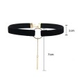 15 Packs Tassel Black Velvet Collarbone Chain Vintage Collar Female 15 Packs Tassel Black Velvet Collarbone Chain Vintage Collar Female