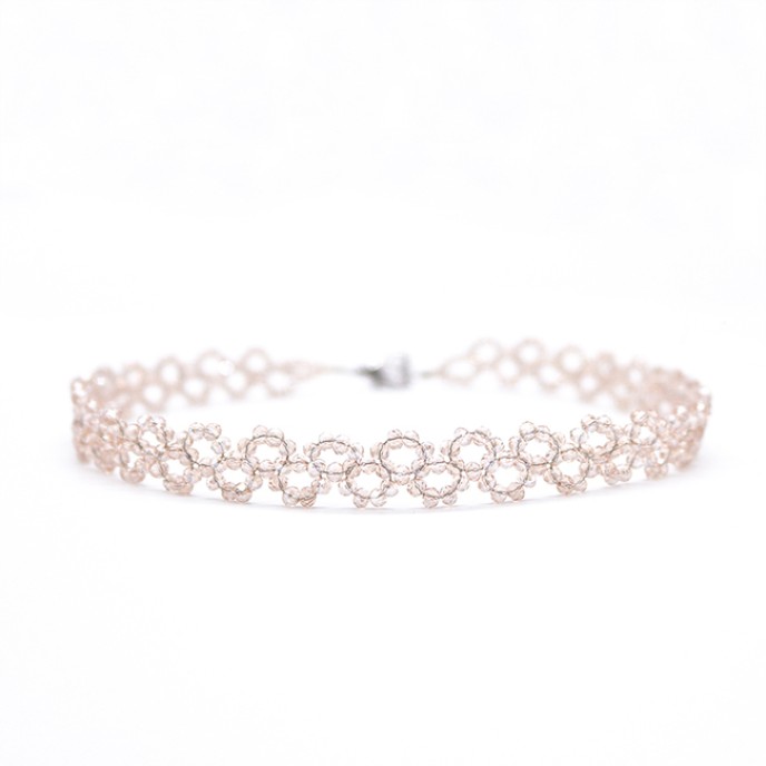 Temperament White Tea Gold Crystal Collar 6 Packs Wholesale Temperament White Tea Gold Crystal Collar 6 Packs Wholesale