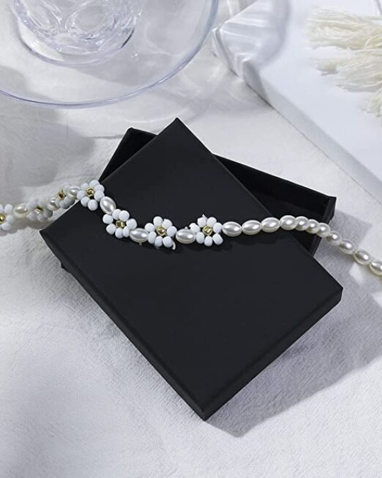 5 Piece Flower Beaded Necklace for Women Girls