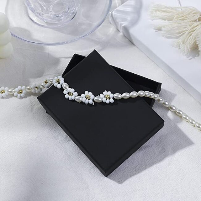 5 Piece Flower Beaded Necklace for Women Girls