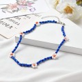 8 Piece Flower Beaded Cute Handmade Faux Pearl Flower Boho Beaded Choker Necklace 8 Piece Flower Beaded Cute Handmade Faux Pearl Flower Boho Beaded Choker Necklace