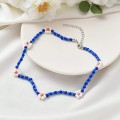 8 Piece Flower Beaded Cute Handmade Faux Pearl Flower Boho Beaded Choker Necklace 8 Piece Flower Beaded Cute Handmade Faux Pearl Flower Boho Beaded Choker Necklace