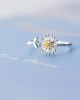 S925 Sterling Silver Ring Fashion Open Daisy Flower Rings 10 pcs