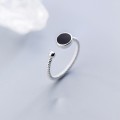6 pcs Fashion Personality Black Rings Index Finger 925 Sterling Silver Ring 6 pcs Fashion Personality Black Rings Index Finger 925 Sterling Silver Ring