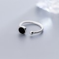 6 pcs Fashion Personality Black Rings Index Finger 925 Sterling Silver Ring 6 pcs Fashion Personality Black Rings Index Finger 925 Sterling Silver Ring