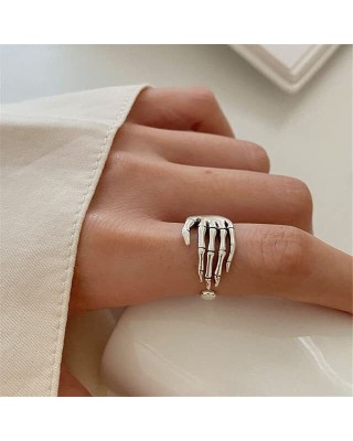 6 pcs Adjustable Open Cuff Party Finger Rings Resizable Jewelry Gifts